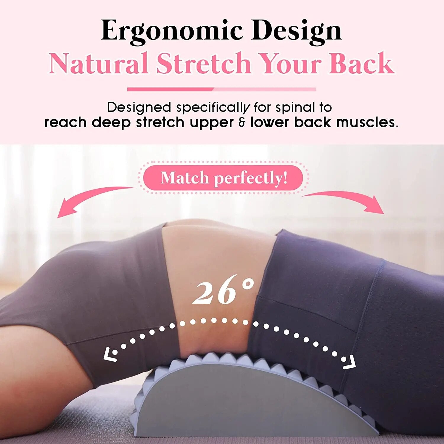 Professional Title: "Chronic Lumbar Support Pillow for Lower Back Pain Relief and Posture Correction"